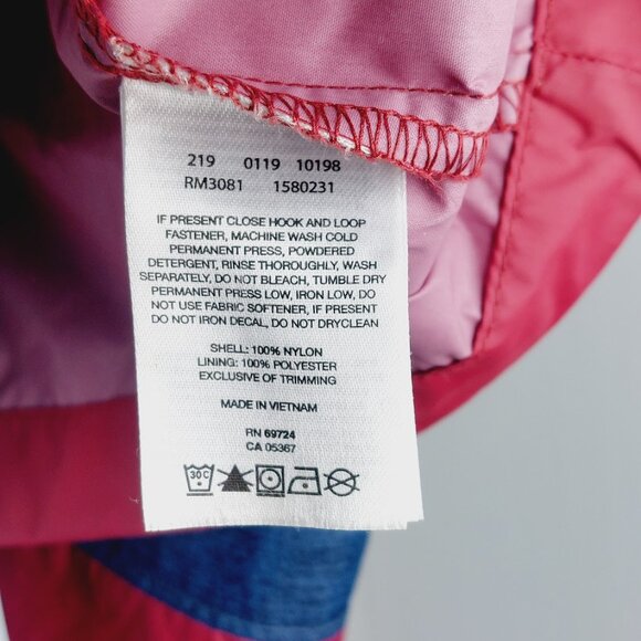 Columbia Men's Red Blue Heather Roan Mountain Trail Rain Jacket Size L - Picture 12 of 13